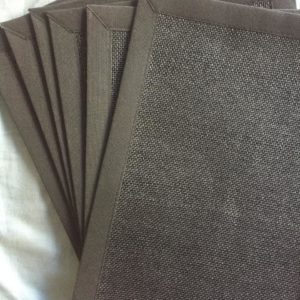 Set de 6 Individuales Negro